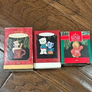 Hallmark Keepsake Ornaments - Red, White, Green